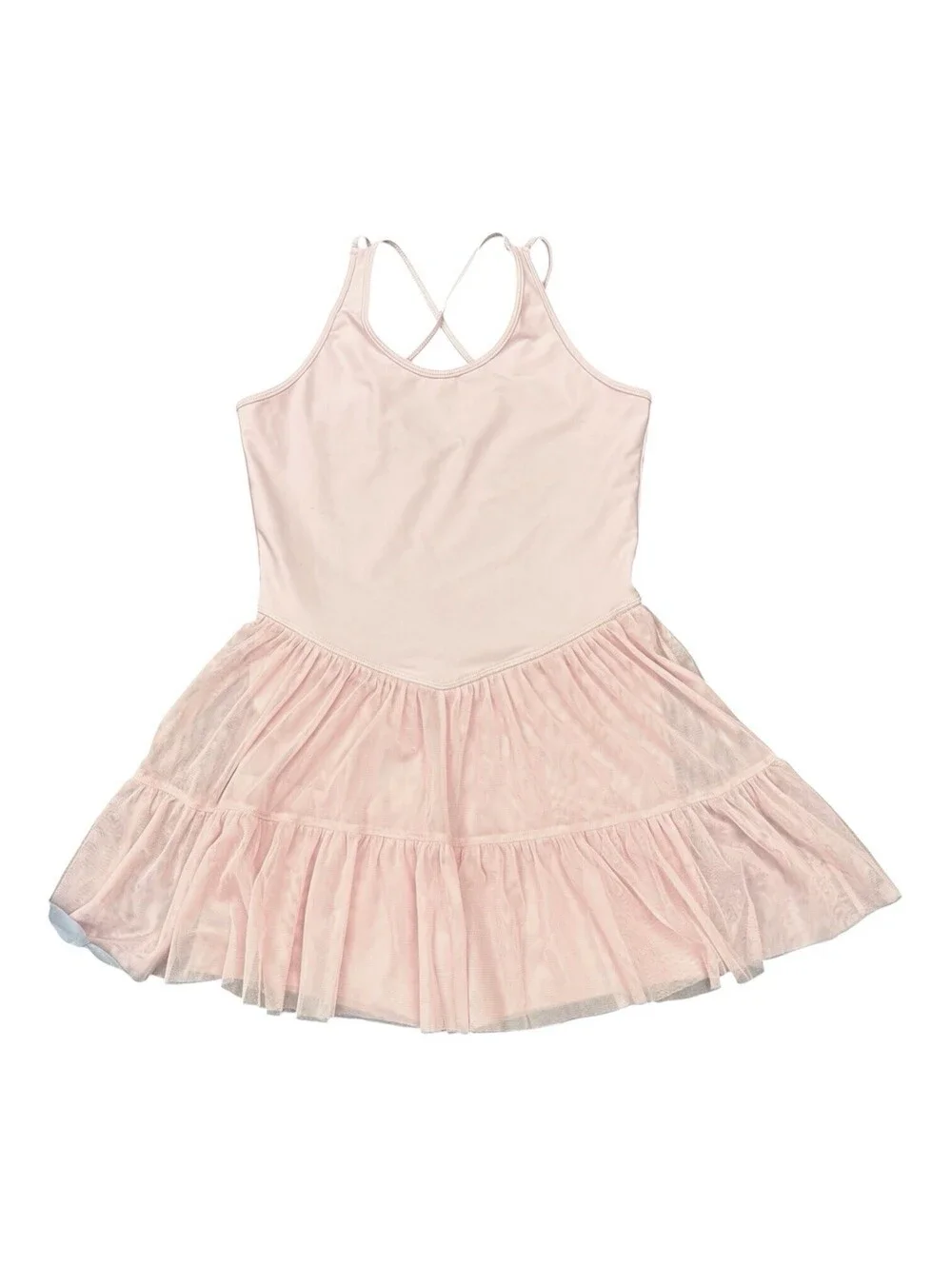 Old Navy Girls Size XXL PowerSoft Tutu Athletic Dress Bundle Pink Blue EUC